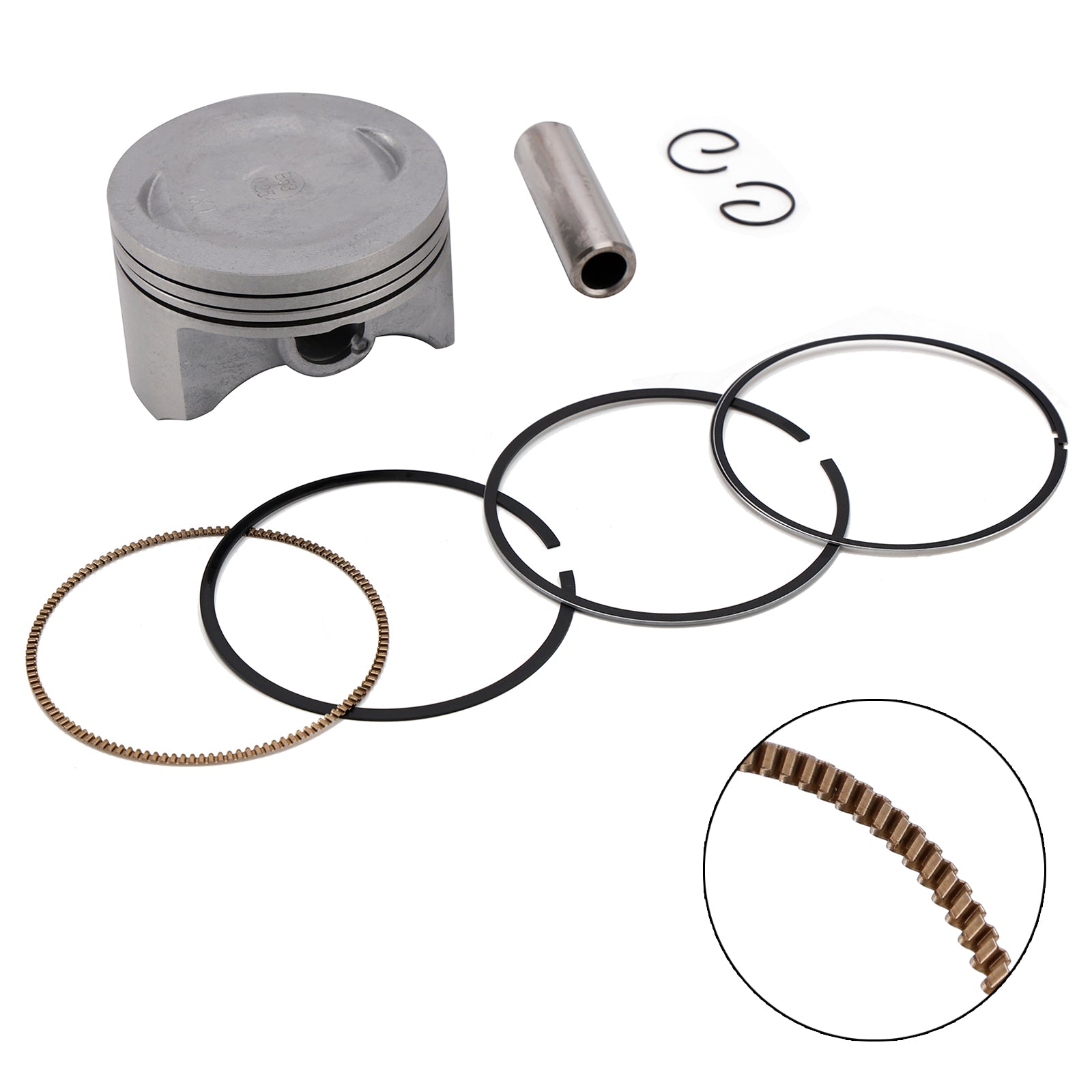 2004-2007 Yamaha Xg250 Tricker Xt Piston Ring Rebuild Kit 74.25Mm 5Xt-11631-00