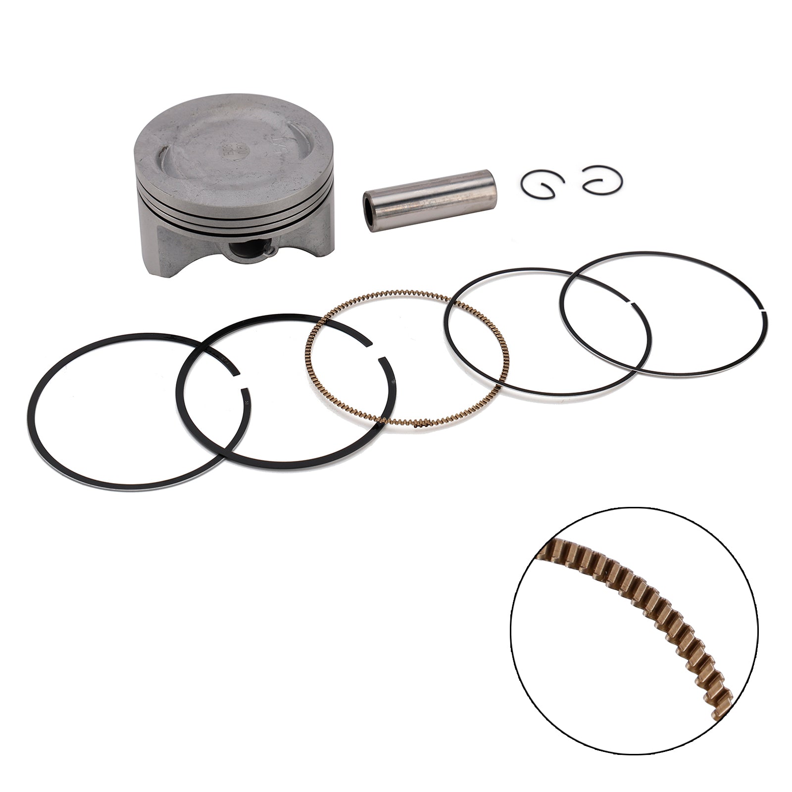 2004-2007 Yamaha Xg250 Tricker Xt250 Piston Ring Rebuild Kit 74.5Mm 5Xt-11631-00