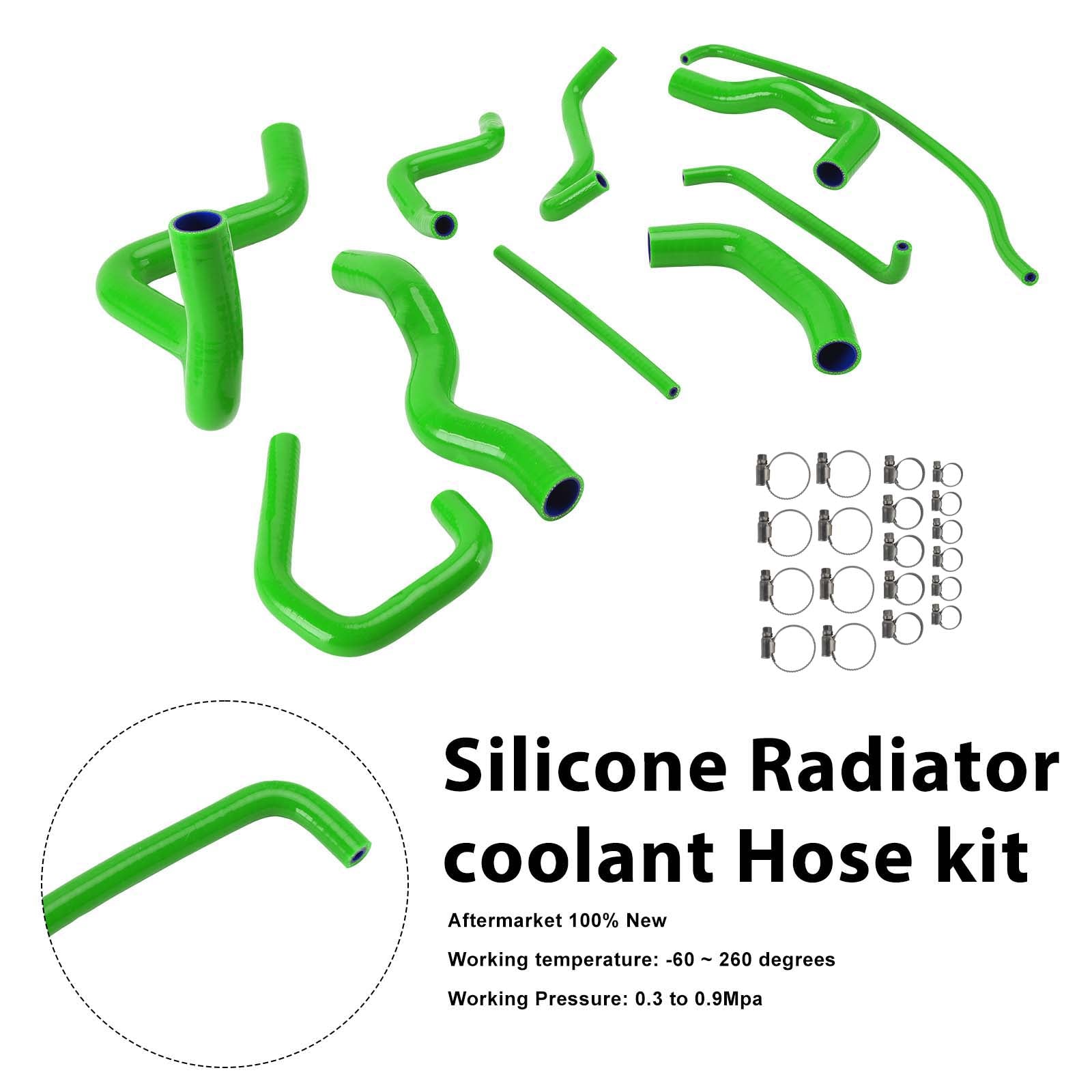 09-26 Kit de mangueira de refrigeração do radiador de silicone Kawasaki Ninja 636 ZX-6R