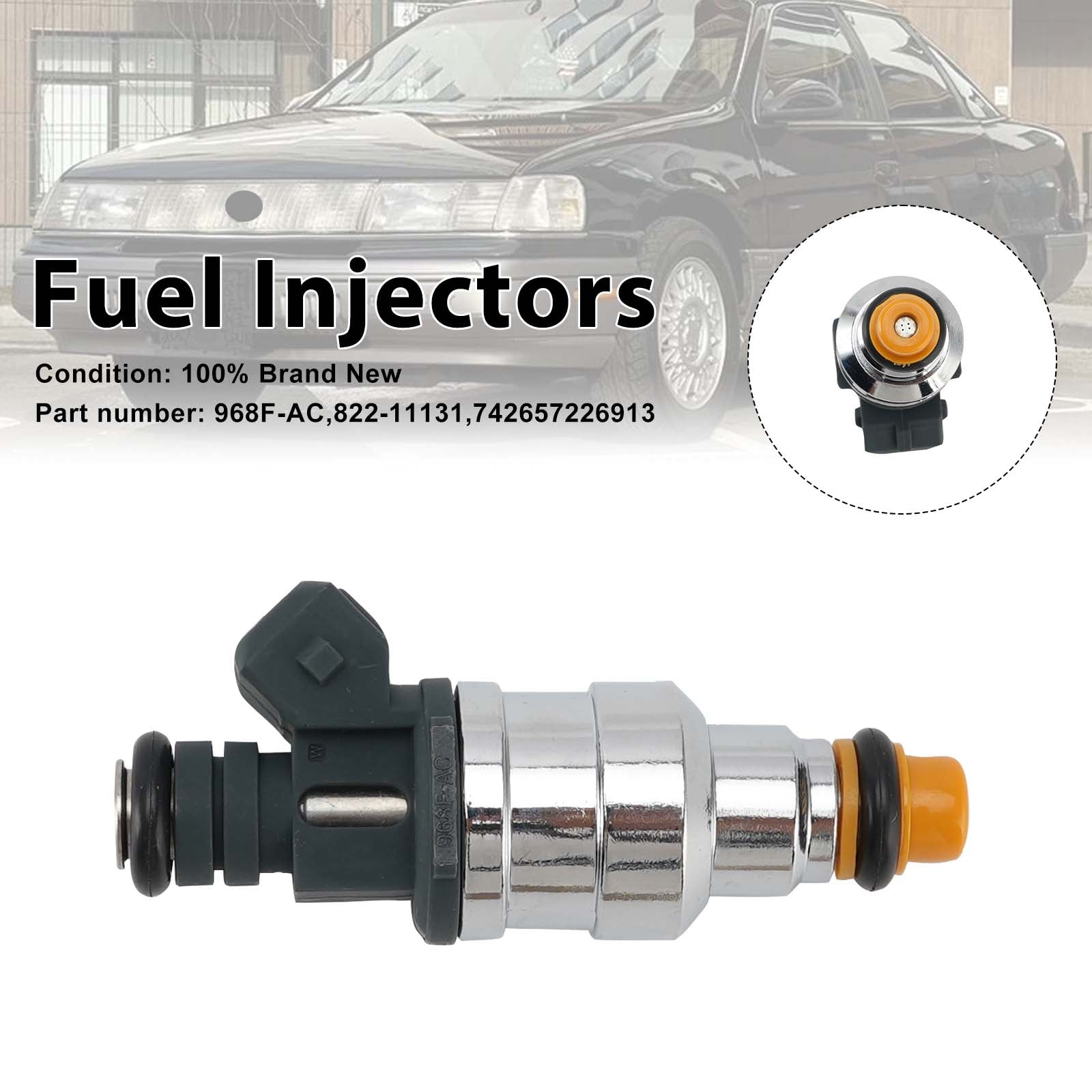 Mercury Ford 2.0 742657226913 Vstřikovače paliva 968F-AC 822-11131