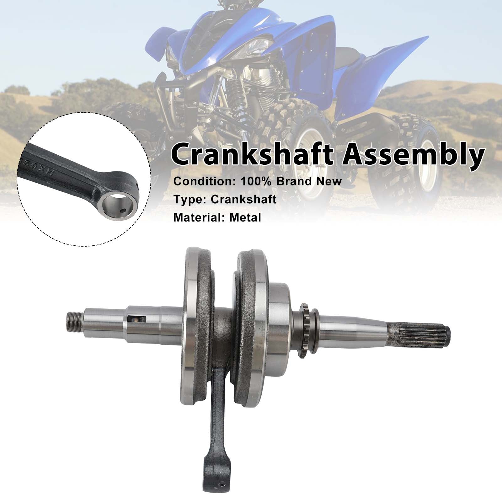 2004-2013 Yamaha YFM350X YFM350R Raptor 350 Crankshaft 1UY-11400-00-00