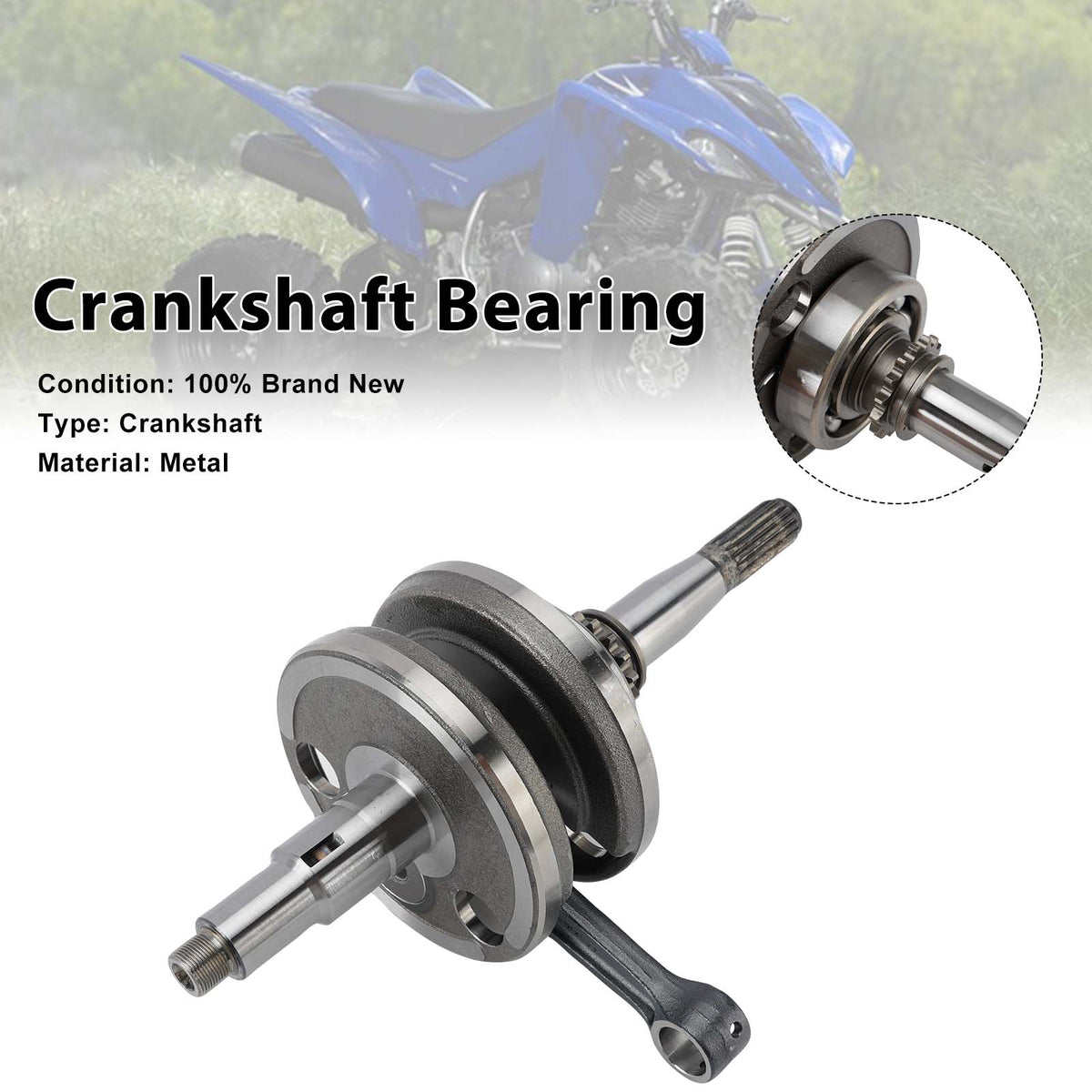 2004-2013 Yamaha YFM350X YFM350R Raptor 350 Crankshaft 1UY-11400-00-00