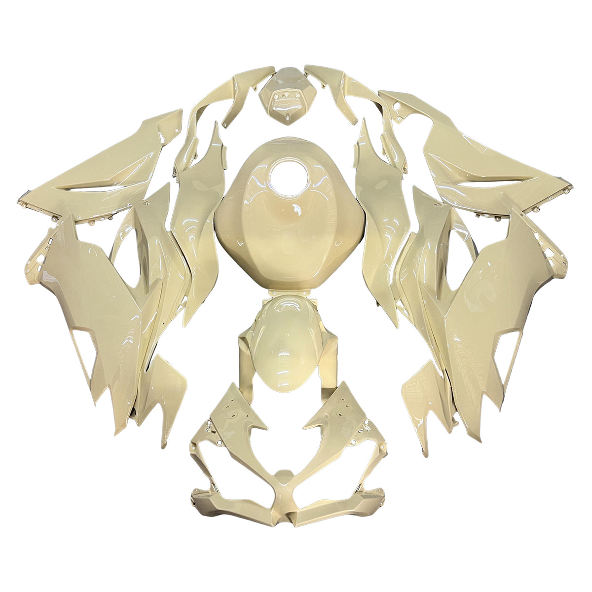 Amotopart 2019-2023 Kawasaki ZX6R Beige Fairing Kit