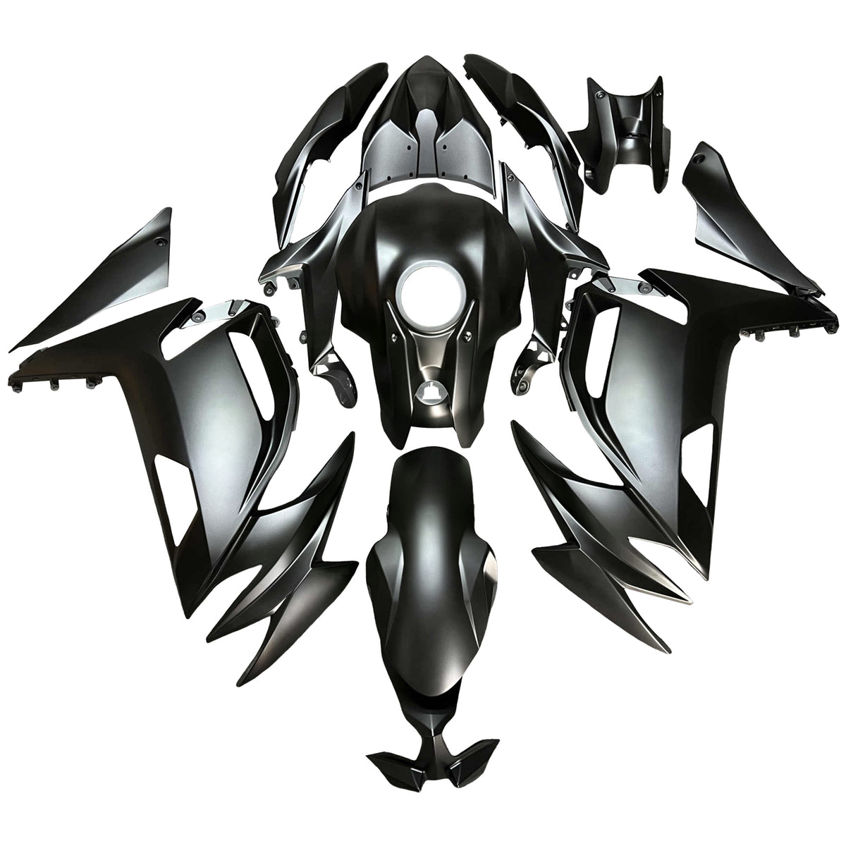 Amotopart 2020-2026 Kawasaki ER-6F Ninja650 Black Fairing Kit