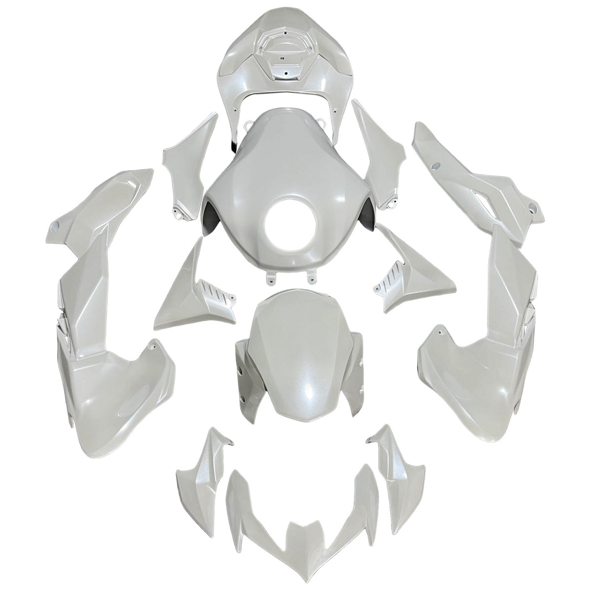 Amotopart 2020-2024 Kawasaki Z900 parelwitte kuipset