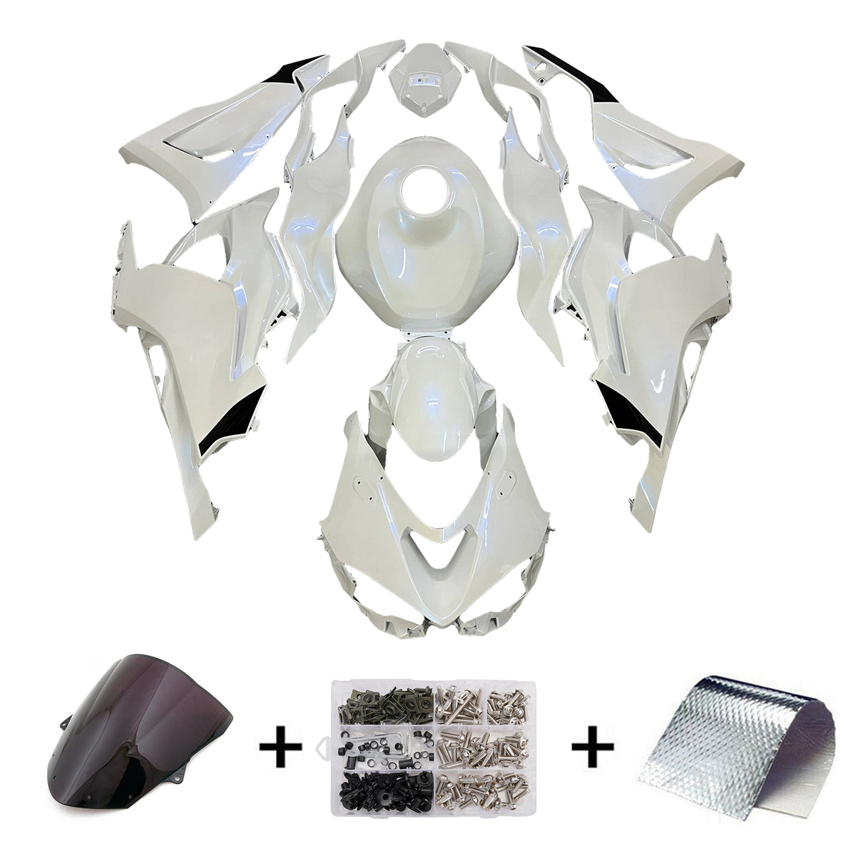 Amotopart 2024-2026 Kawasaki ZX-6R witte kuipset