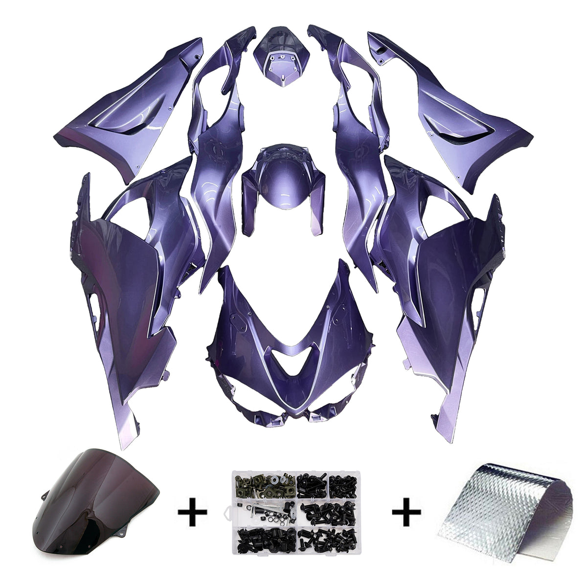 Amotopart 2024-2026 Kawasaki ZX-6R paarse kuipset