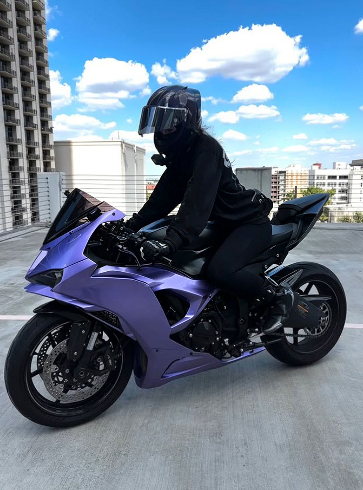 Amotopart 2024-2026 Kawasaki ZX-6R paarse kuipset