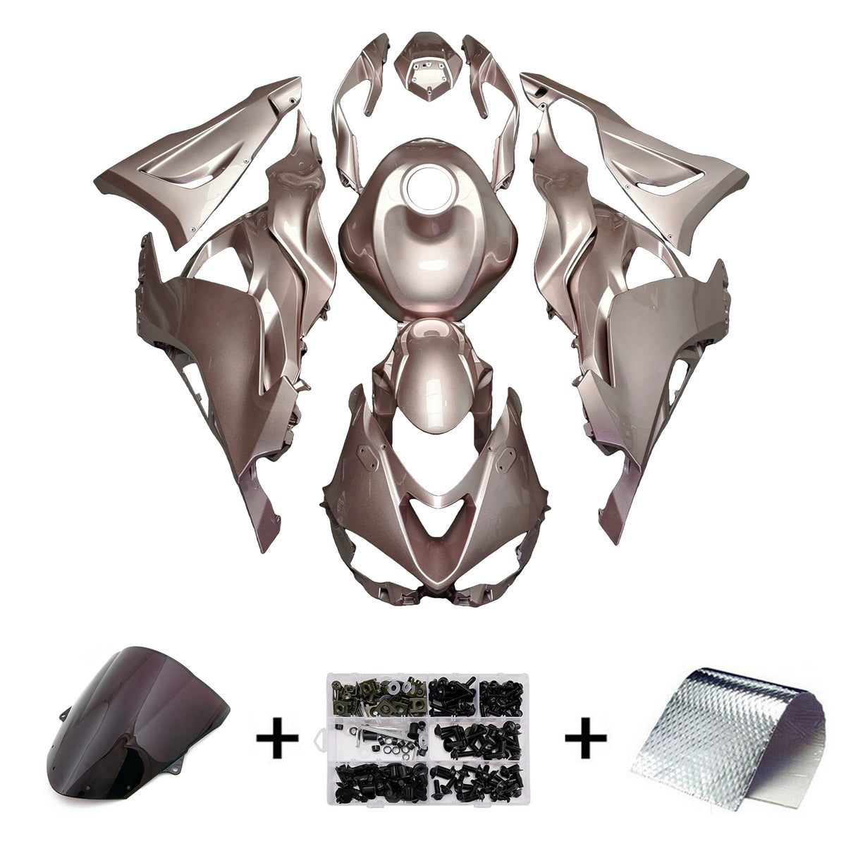 Amotopart 2024-2026 Kawasaki ZX-6R Bronze Fairing Kit