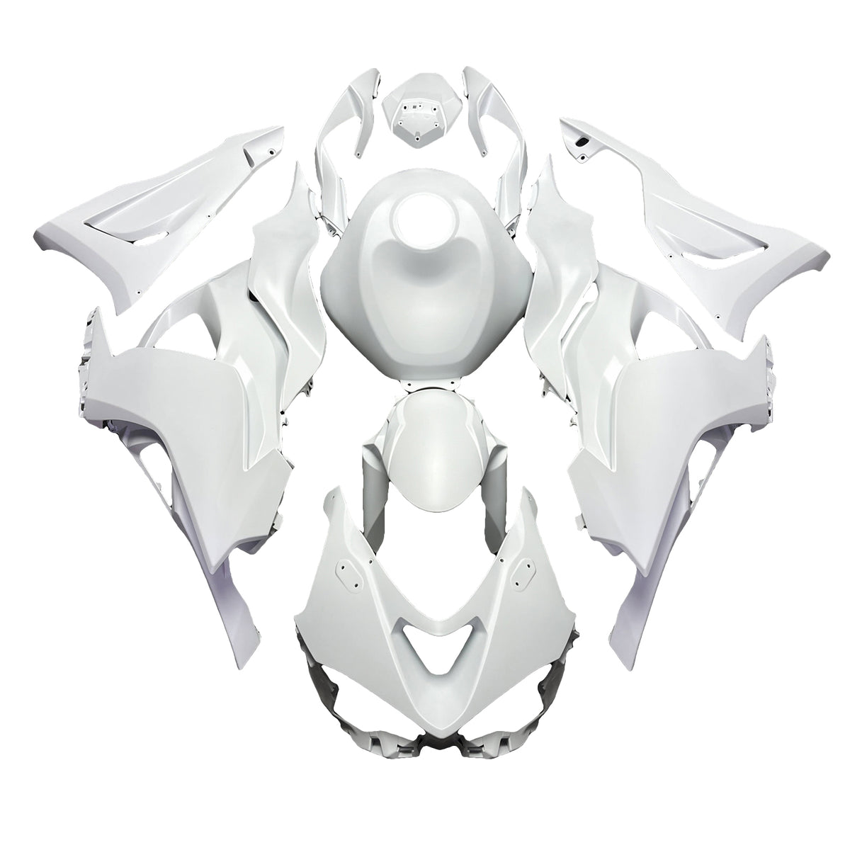 Amotopart 2024-2026 Kawasaki ZX-6R White Fairing Kit