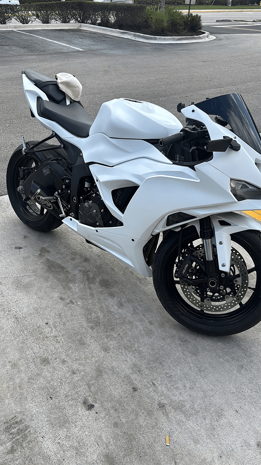 Amotopart 2024-2026 Kawasaki ZX-6R White Fairing Kit