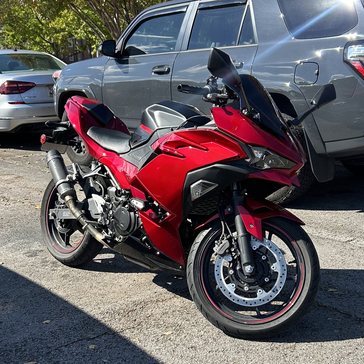 Sada kapotáže Amotopart 2024-2026 Kawasaki Ninja 500 Red Black