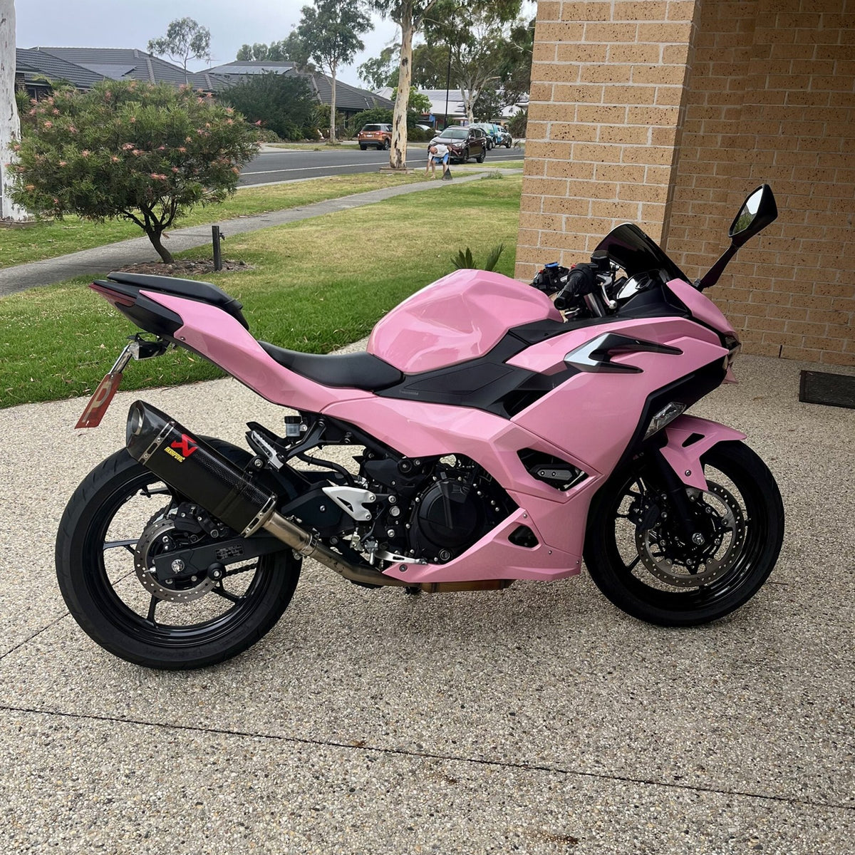 Amotopart 2024-2026 Kawasaki Ninja 500 Pink Fairing Kit