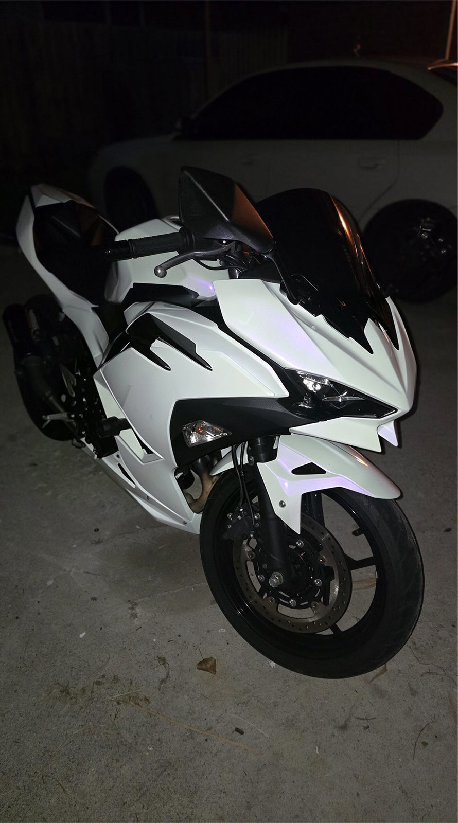 Amotopart 2024-2026 Kawasaki Ninja 500 Parelwit Paars kuipset