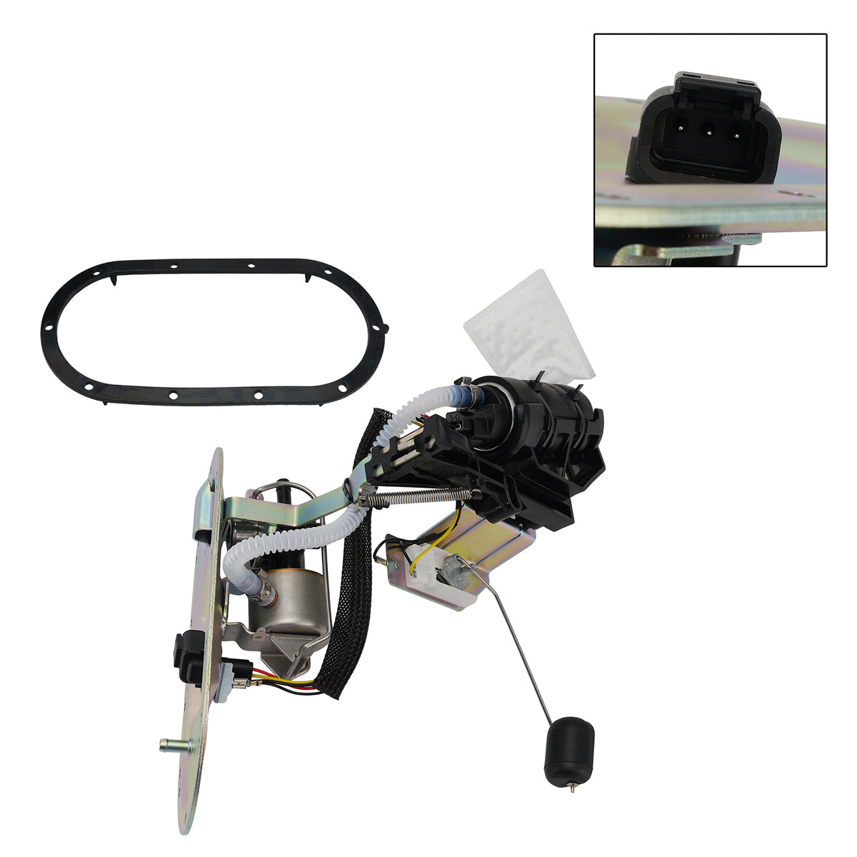 Conector de chicote preto personalizado EFI FLHRSI Road King 2005 na placa superior do conjunto da bomba de combustível substituição 75227-04A