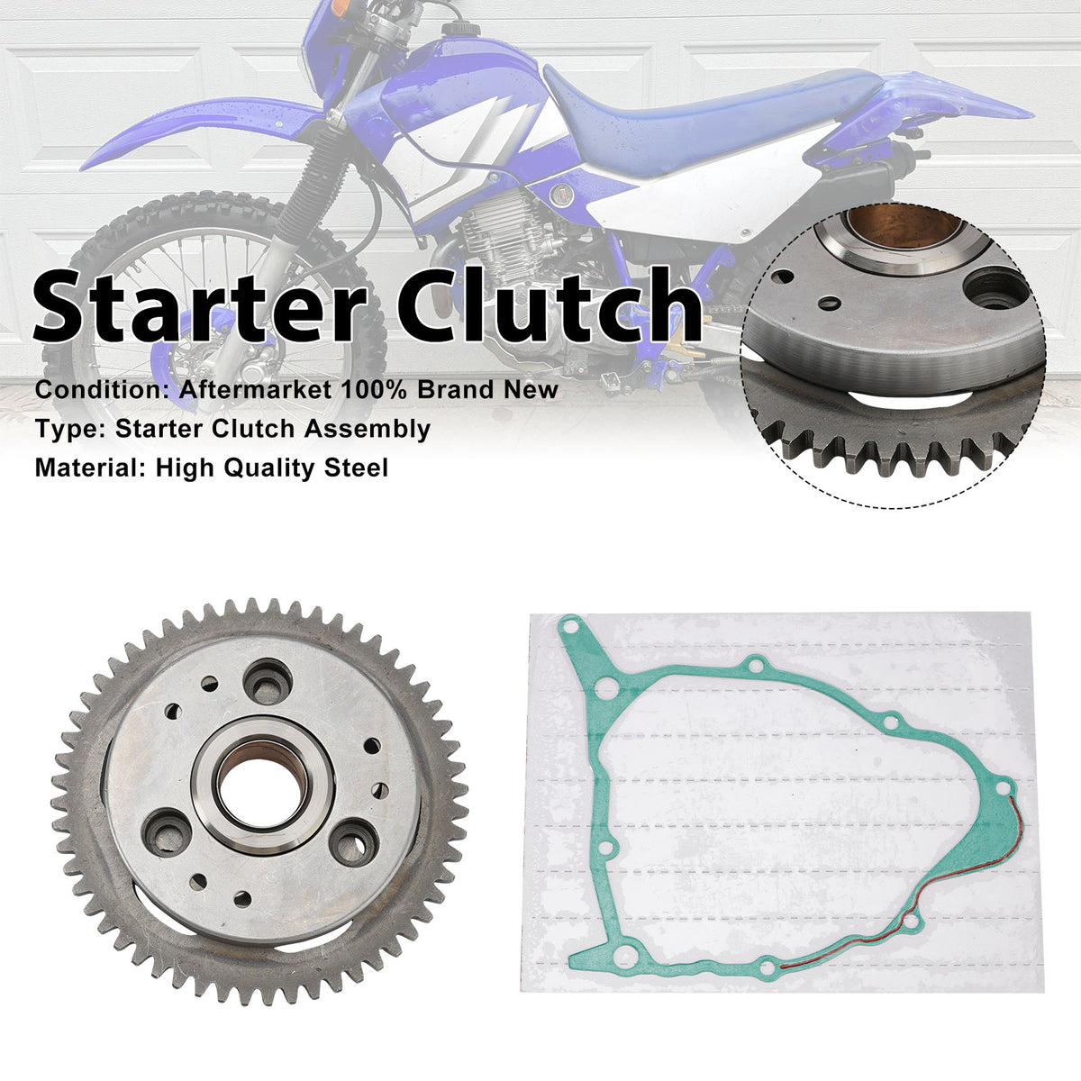 Yamaha TTR XT ST 225 TTR230 One Way Starter Koblingssæt 5H0-15451-00