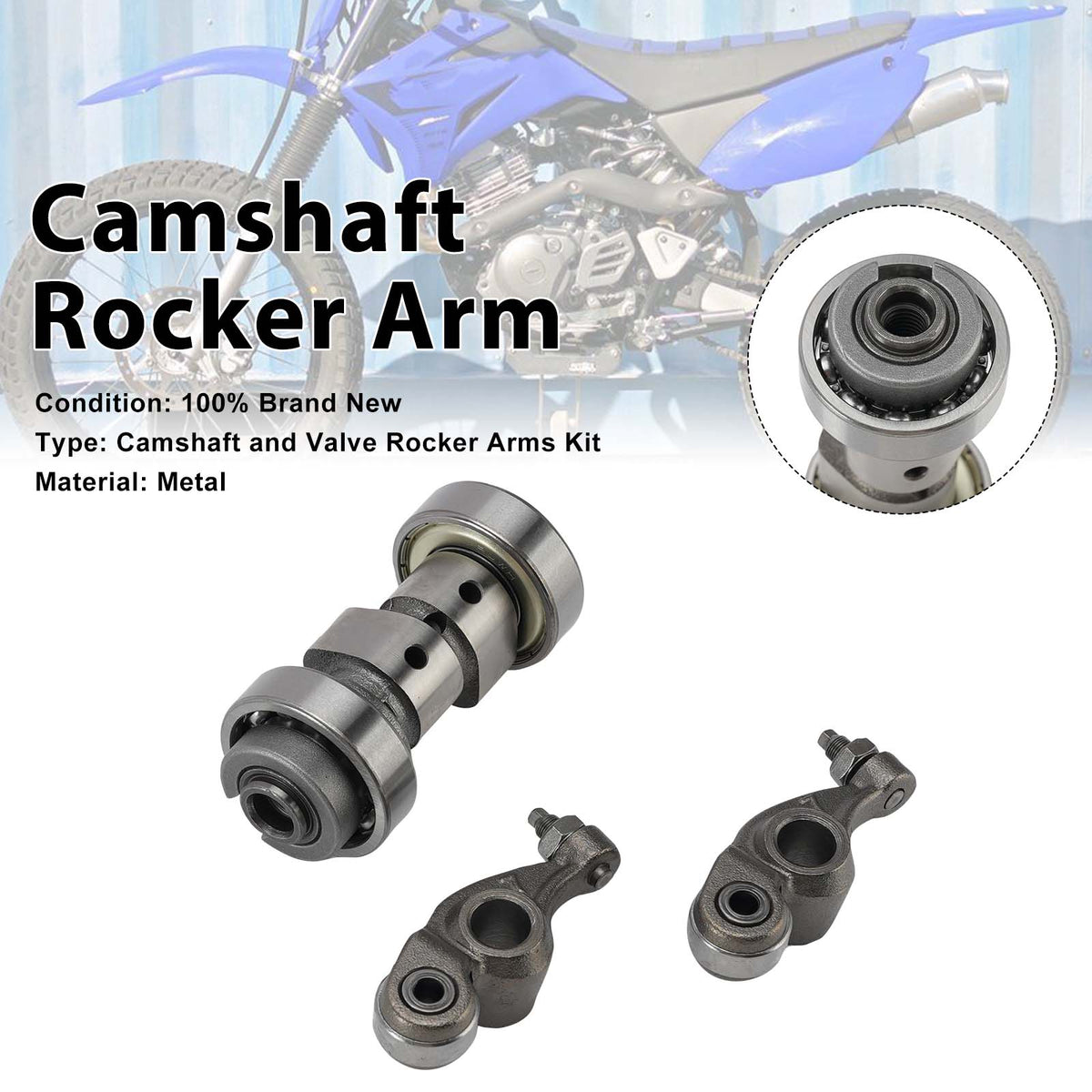 00-22 Yamaha TTR125 TTR125L TTR125E arbre à cames culbuteurs d'arbre à cames