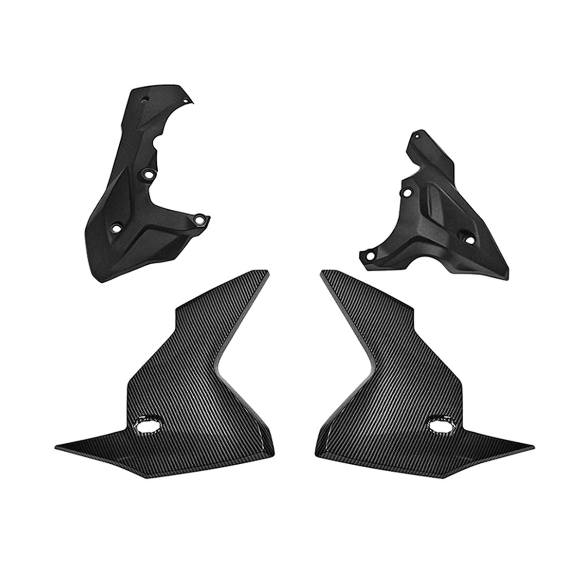 Amotopart 2019-2024 Kawasaki Versys 1000 Black Fairing Kit