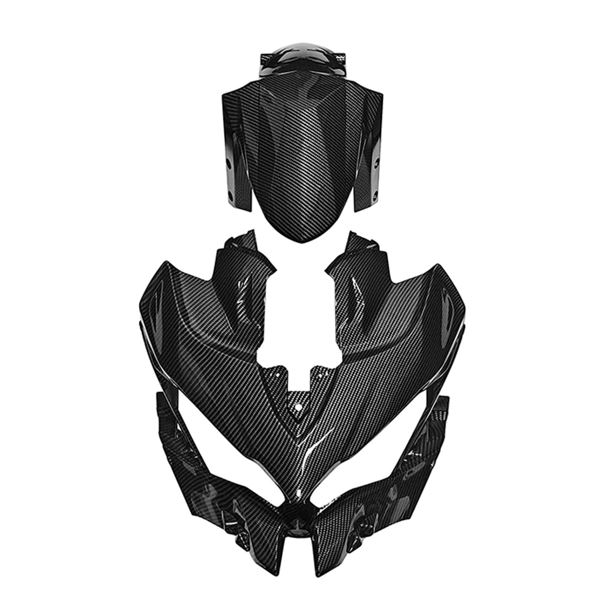 Amotopart 2019-2024 Kawasaki Versys 1000 Black Fairing Kit