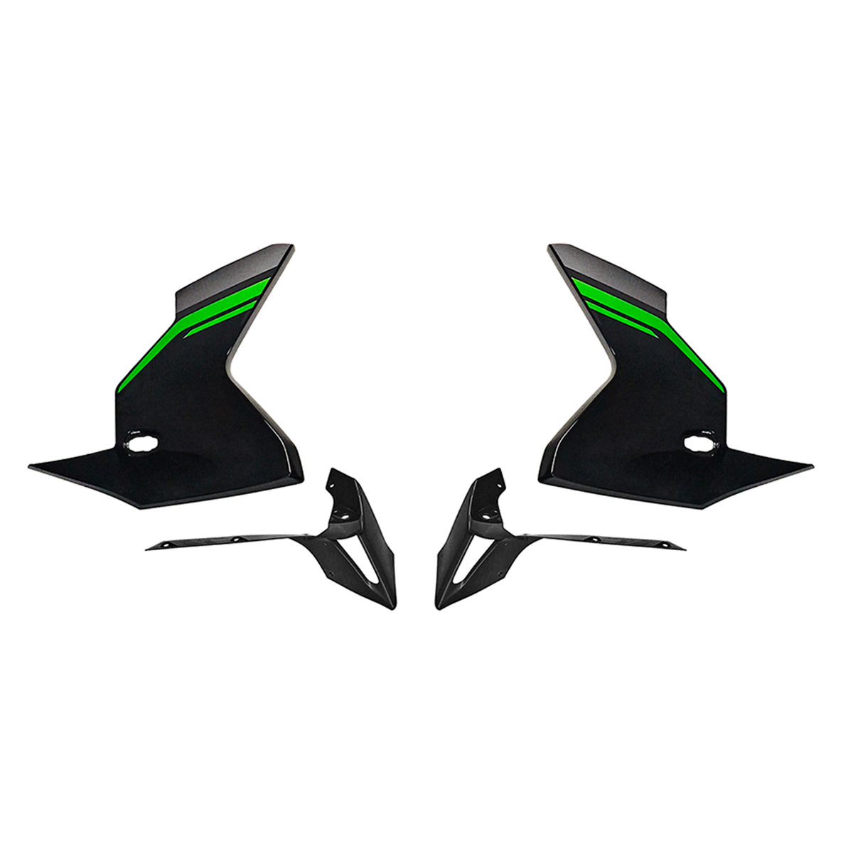 Amotopart 2019-2024 Kawasaki Versys 1000 Grå Sort Grøn Fairing Kit