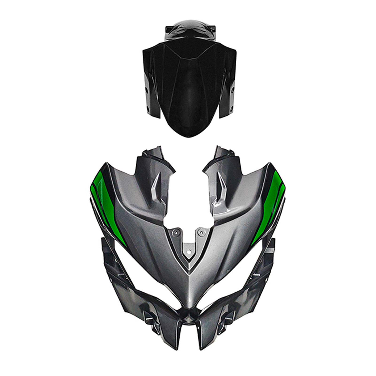 Amotopart 2019-2024 Kawasaki Versys 1000 Grå Sort Grøn Fairing Kit