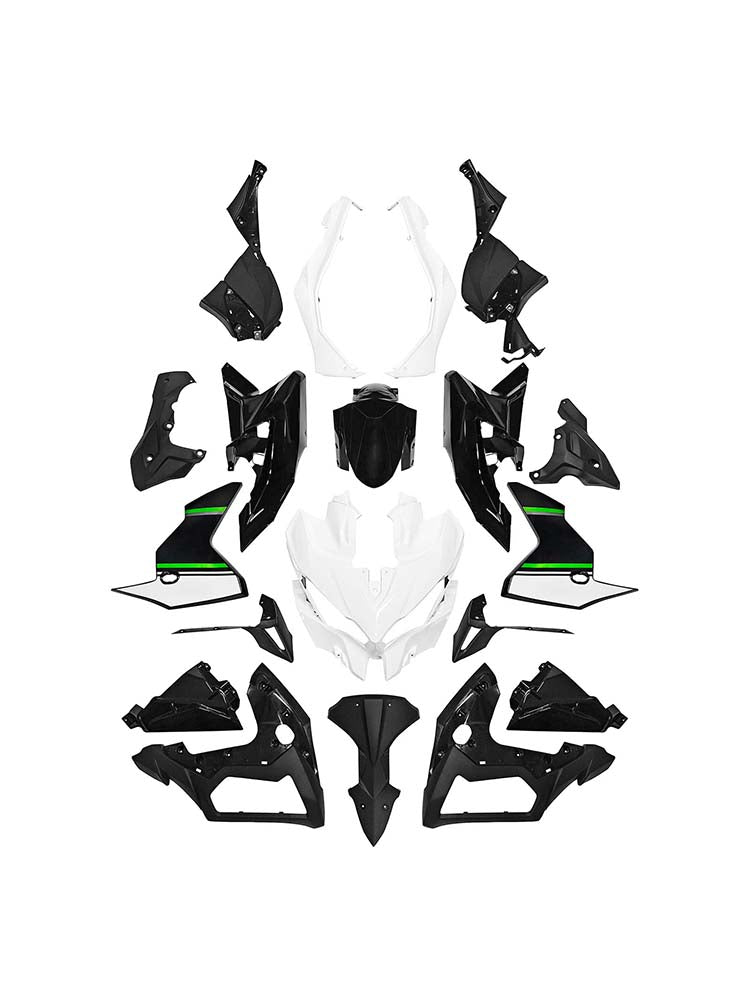 Amotopart 2019-2024 Kawasaki Versys 1000 White Black Green Fairing Kit