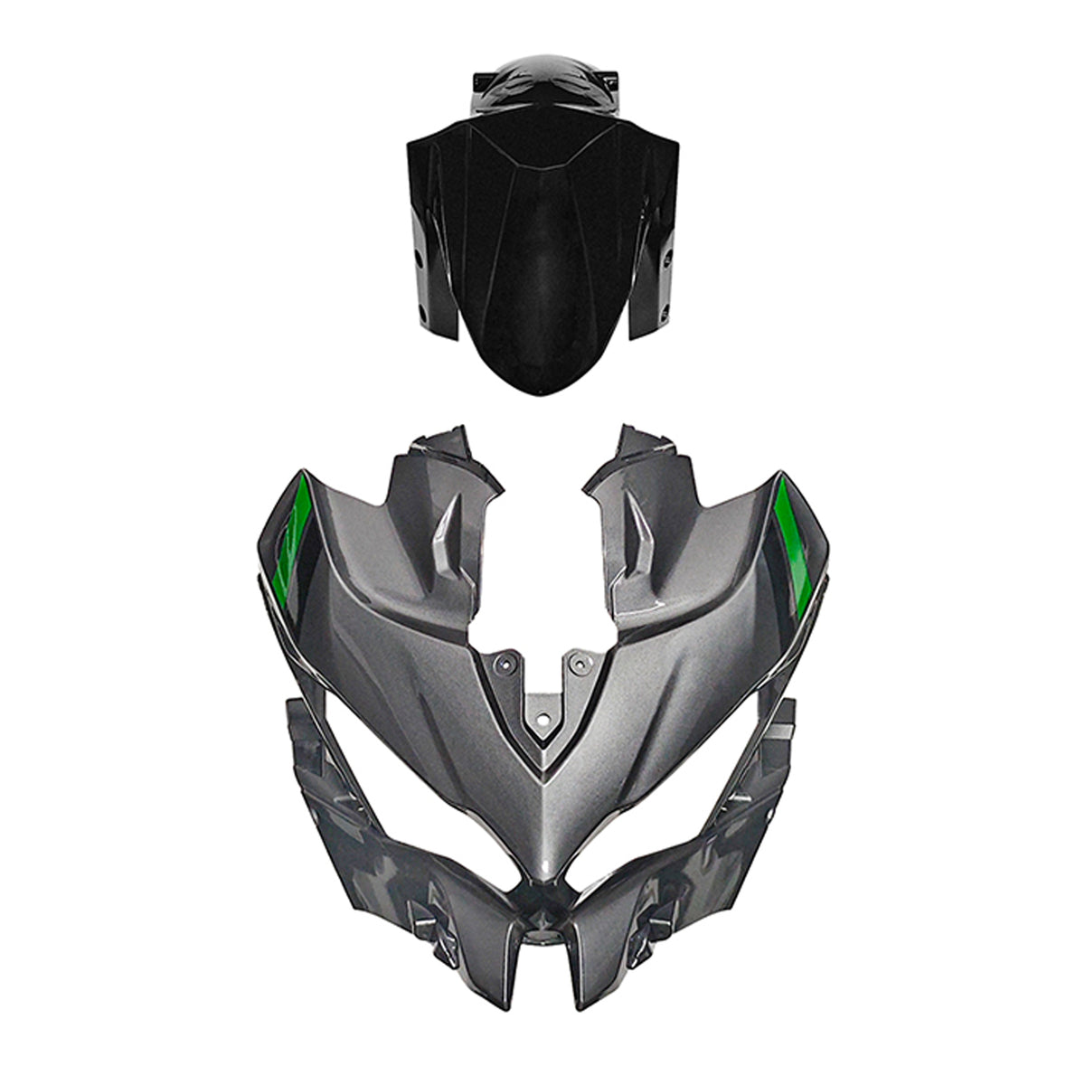Amotopart 2019-2024 Kawasaki Versys 1000 Grå Sort Grøn Fairing Kit