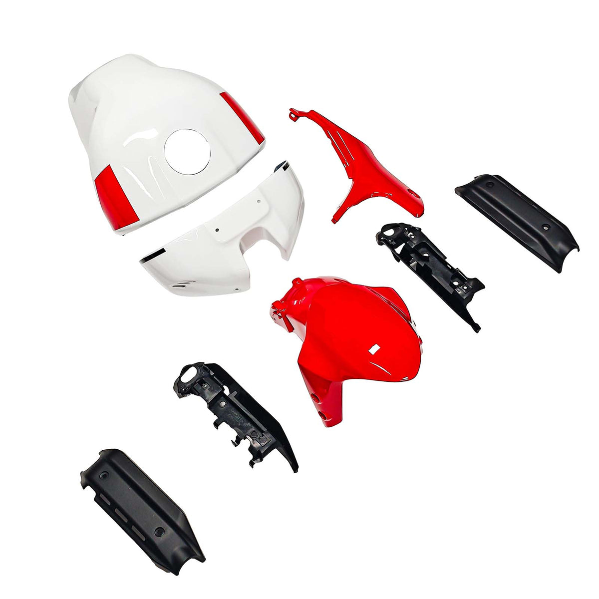Amotopart 2022-2026 Yamaha XSR900 Red White Fairing Kit