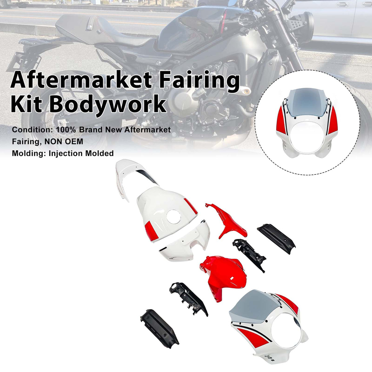 Amotopart 2022-2026 Yamaha XSR900 witrode kuipset