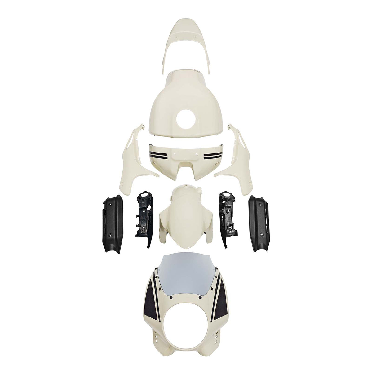 Amotopart 2022-2026 Yamaha XSR900 crème kuipset