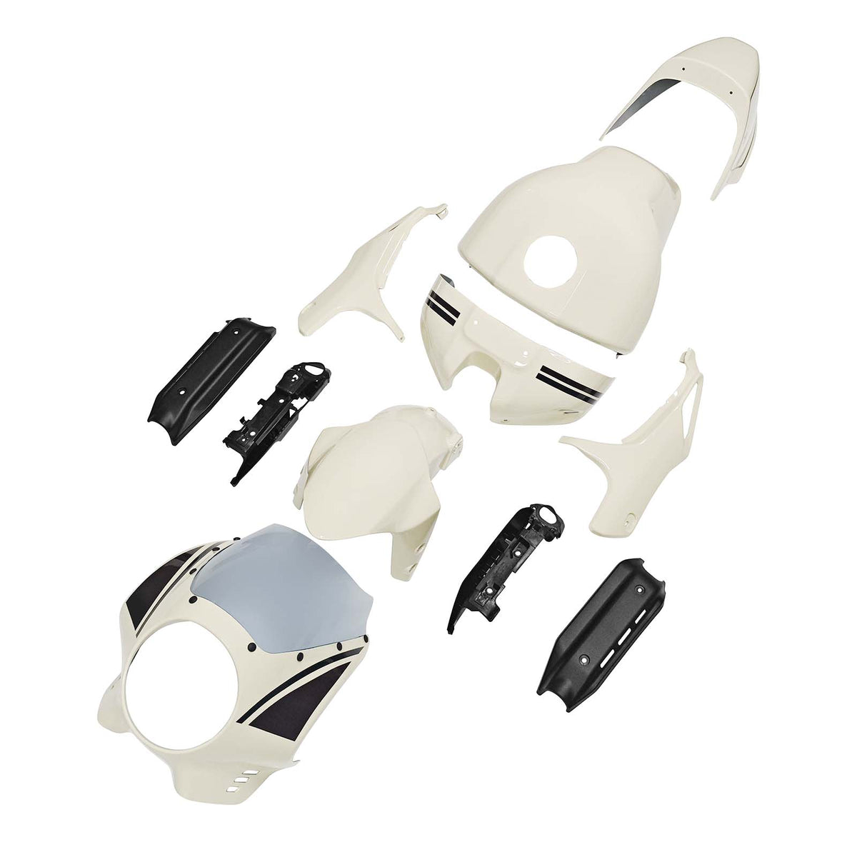 Amotopart 2022-2026 Yamaha XSR900 crème kuipset