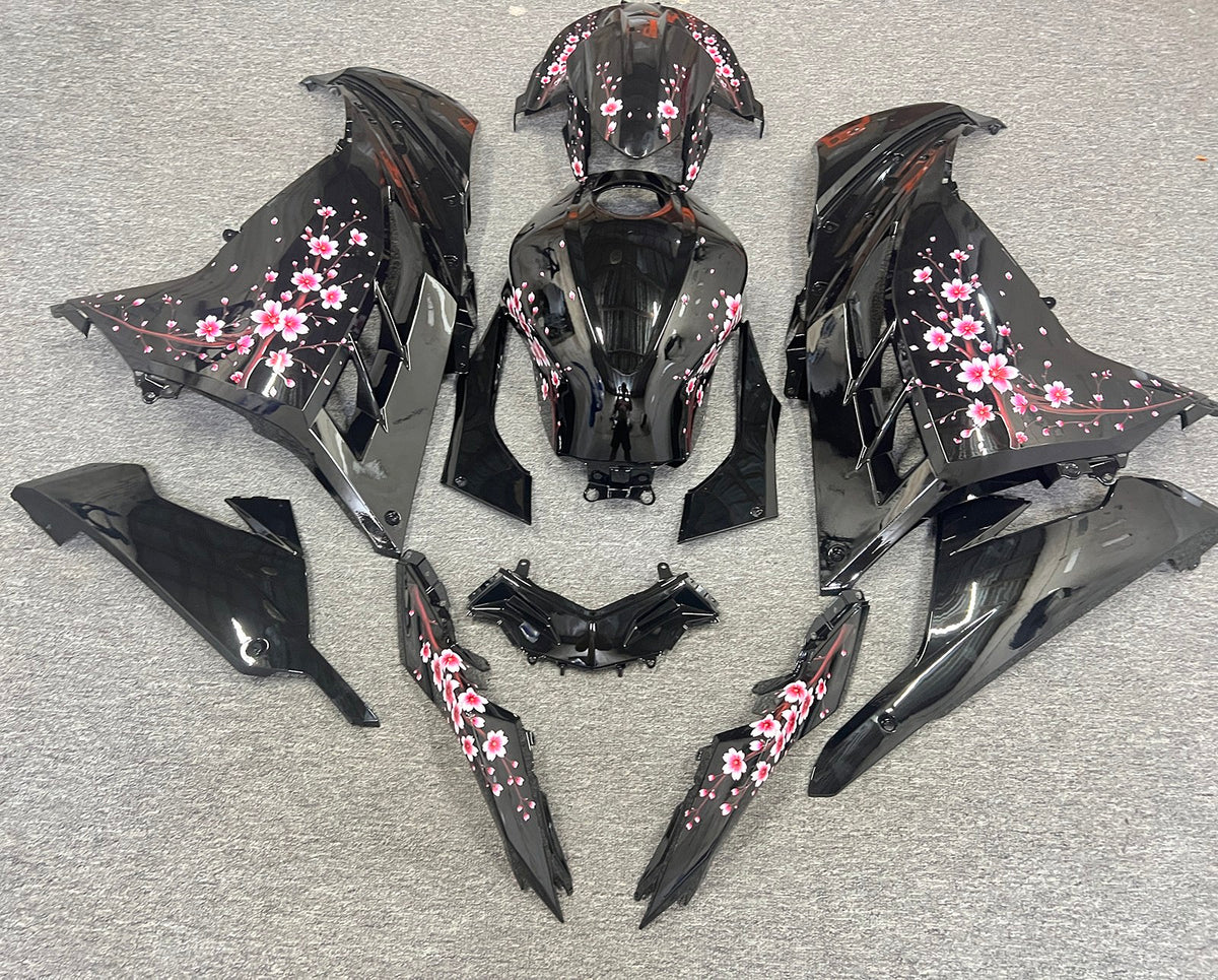Amotopart 2013-2024 Kawasaki EX300 Ninja300 Black Pink White Fairing Kit