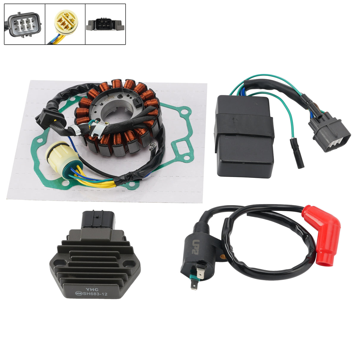 2000-2006 Honda TRX350 Rancher Regulator stojana CDI Box Uszczelka cewki zapłonowej