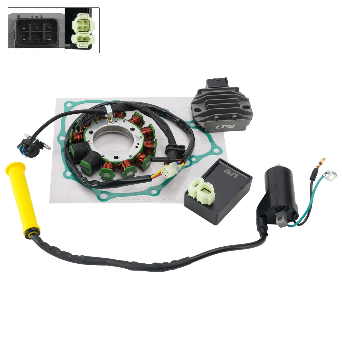 05-14 Honda TRX400EX TRX400X Regulator stojana CDI Box Uszczelka cewki zapłonowej