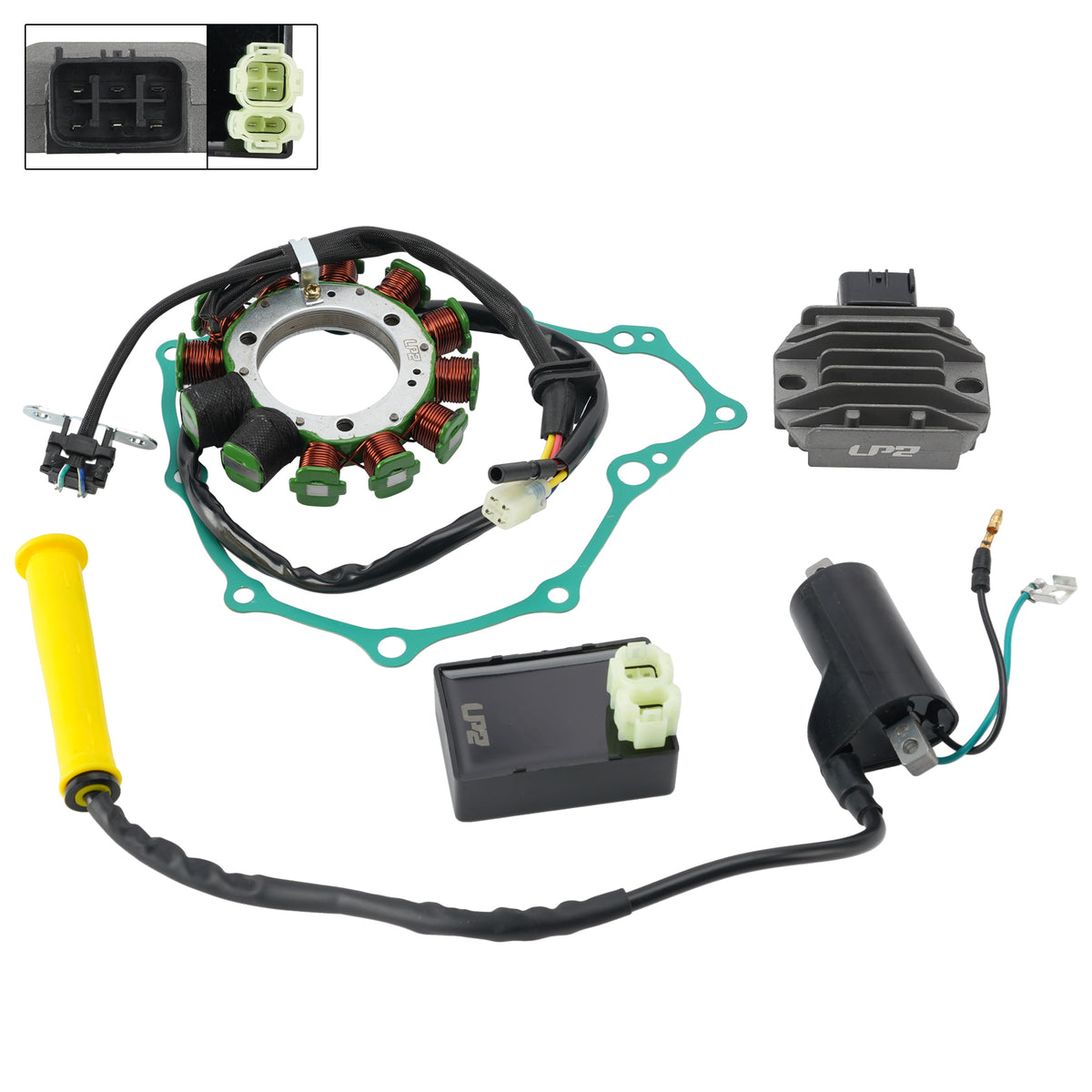 05-14 Honda TRX400EX TRX400X Regulator stojana CDI Box Uszczelka cewki zapłonowej
