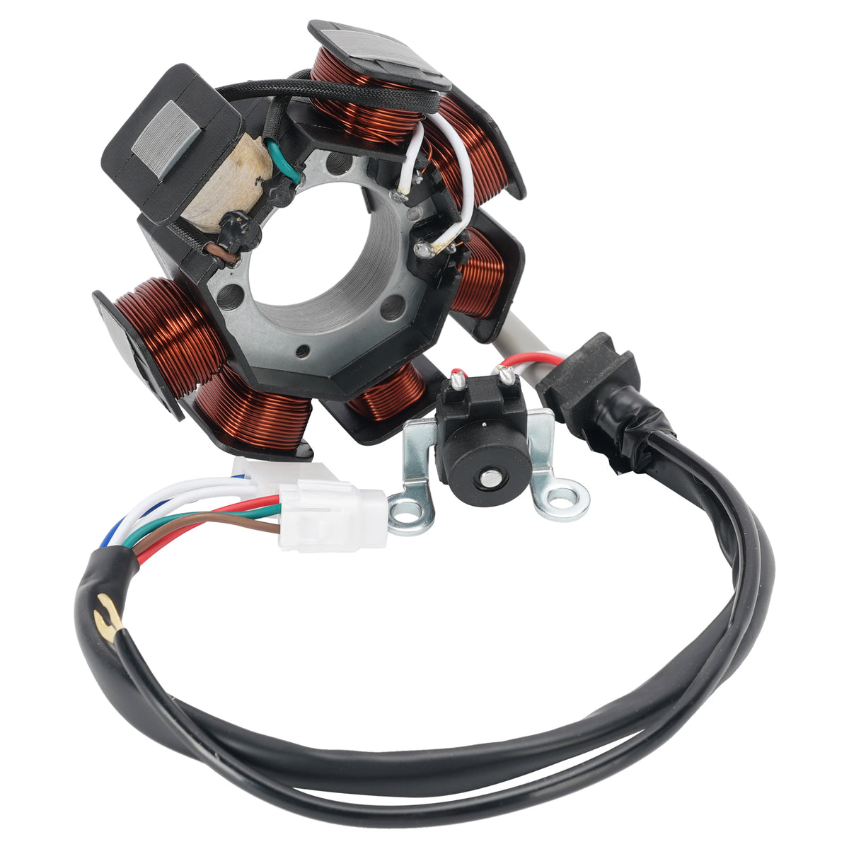 06-25 Yamaha YBR125E 4P2 BN9 Statore Regolatore Scatola CDI Guarnizione Bobina di Accensione
