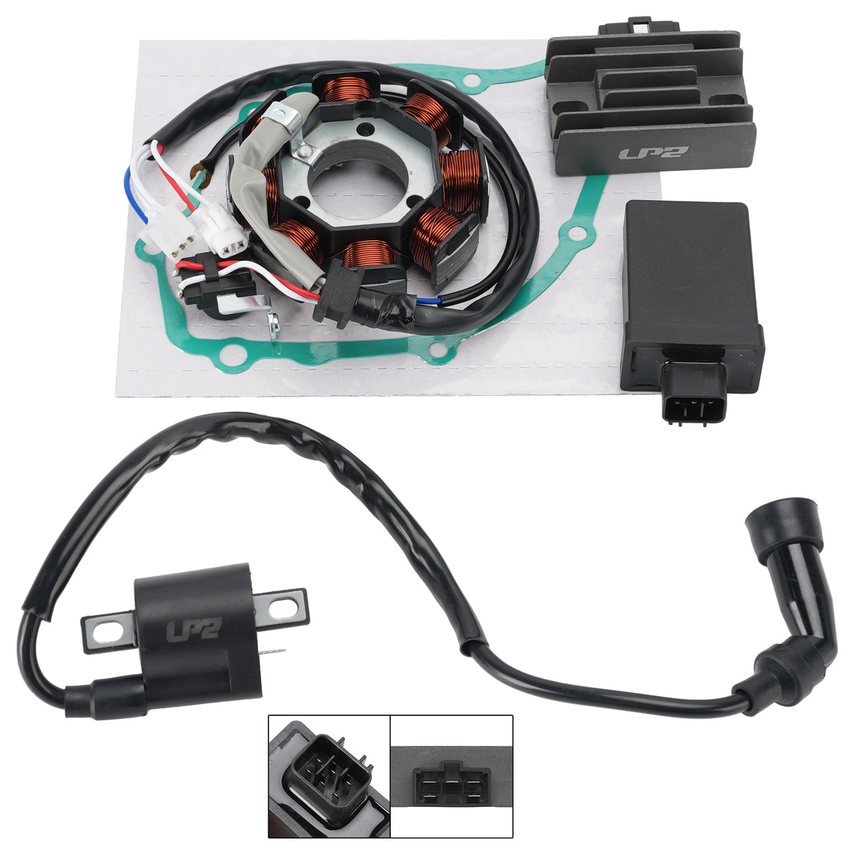 Yamaha YBR125 XT125 R X 3D9 Stator Regulator CDI Box Ignition Coil Gasket