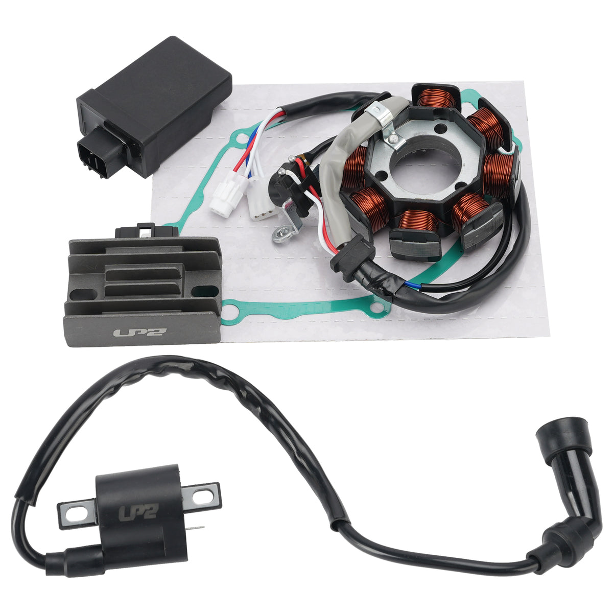 Yamaha YBR125 XT125 R X 3D9 Stator Regulator CDI Box Ignition Coil Gasket