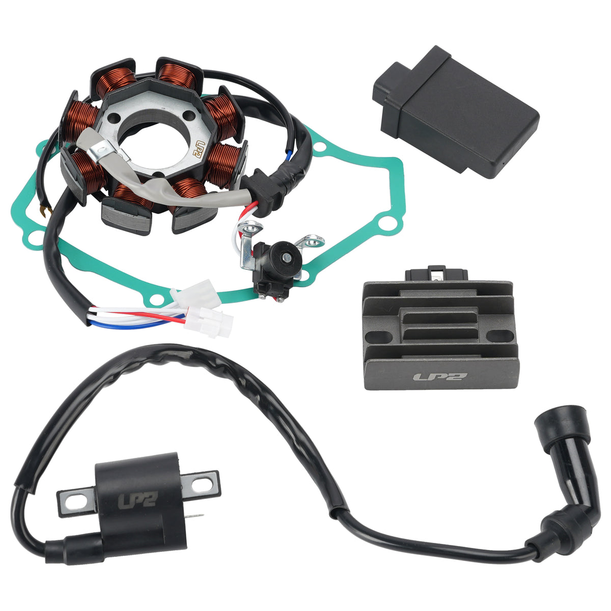 Yamaha YBR125 XT125 R X 3D9 Stator Regulator CDI Box Ignition Coil Gasket