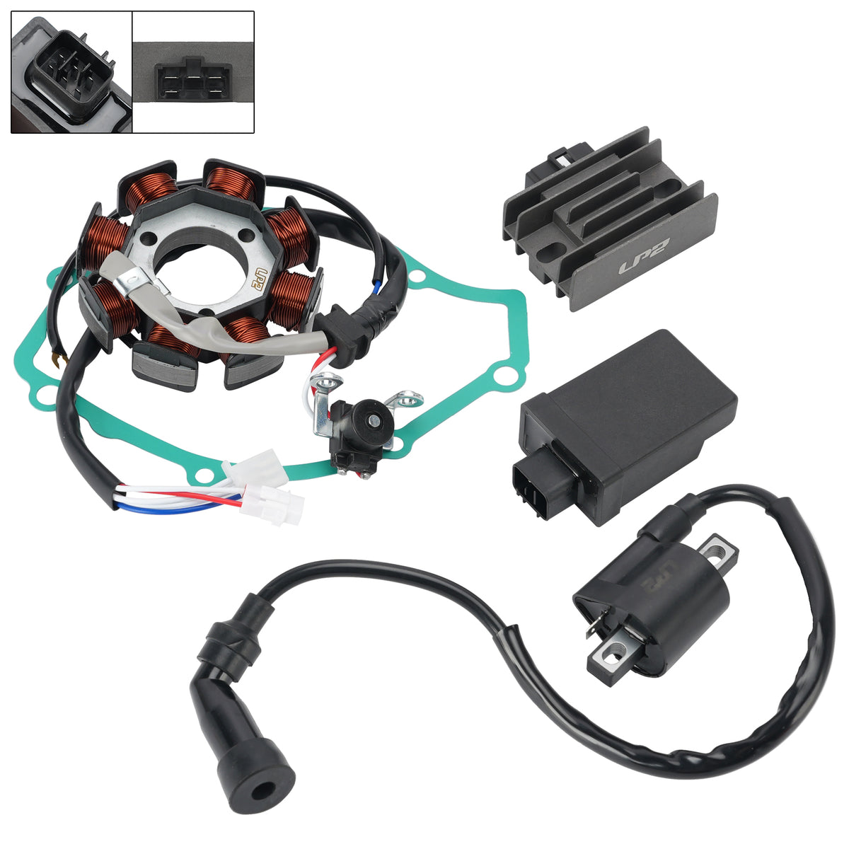 Yamaha YBR125 XT125 R X 3D9 Stator Regulator CDI Box Ignition Coil Gasket