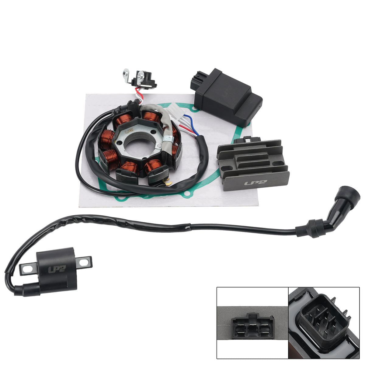 13-2025 Yamaha XTZ 125 XTZ125E Regulator stojana CDI Box Uszczelka cewki zapłonowej