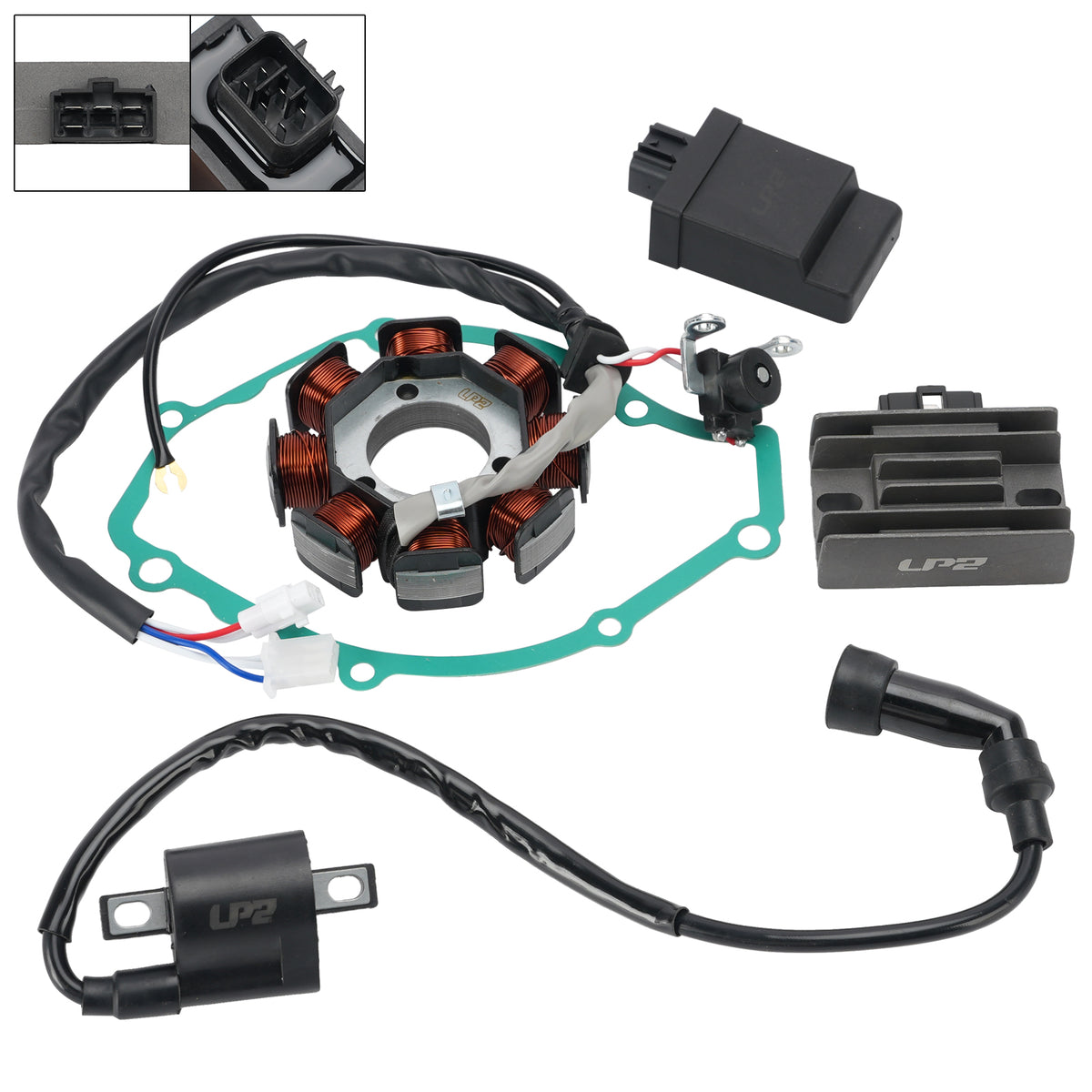 13-2025 Yamaha XTZ 125 XTZ125E Regulator stojana CDI Box Uszczelka cewki zapłonowej