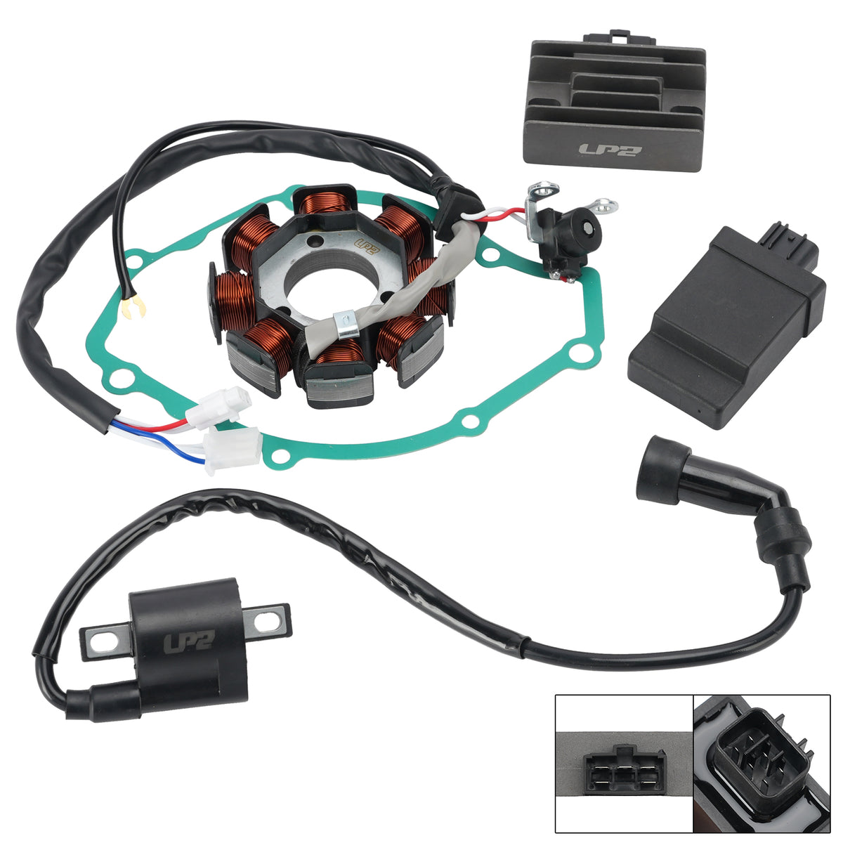 13-2025 Yamaha XTZ 125 XTZ125E Regulator stojana CDI Box Uszczelka cewki zapłonowej