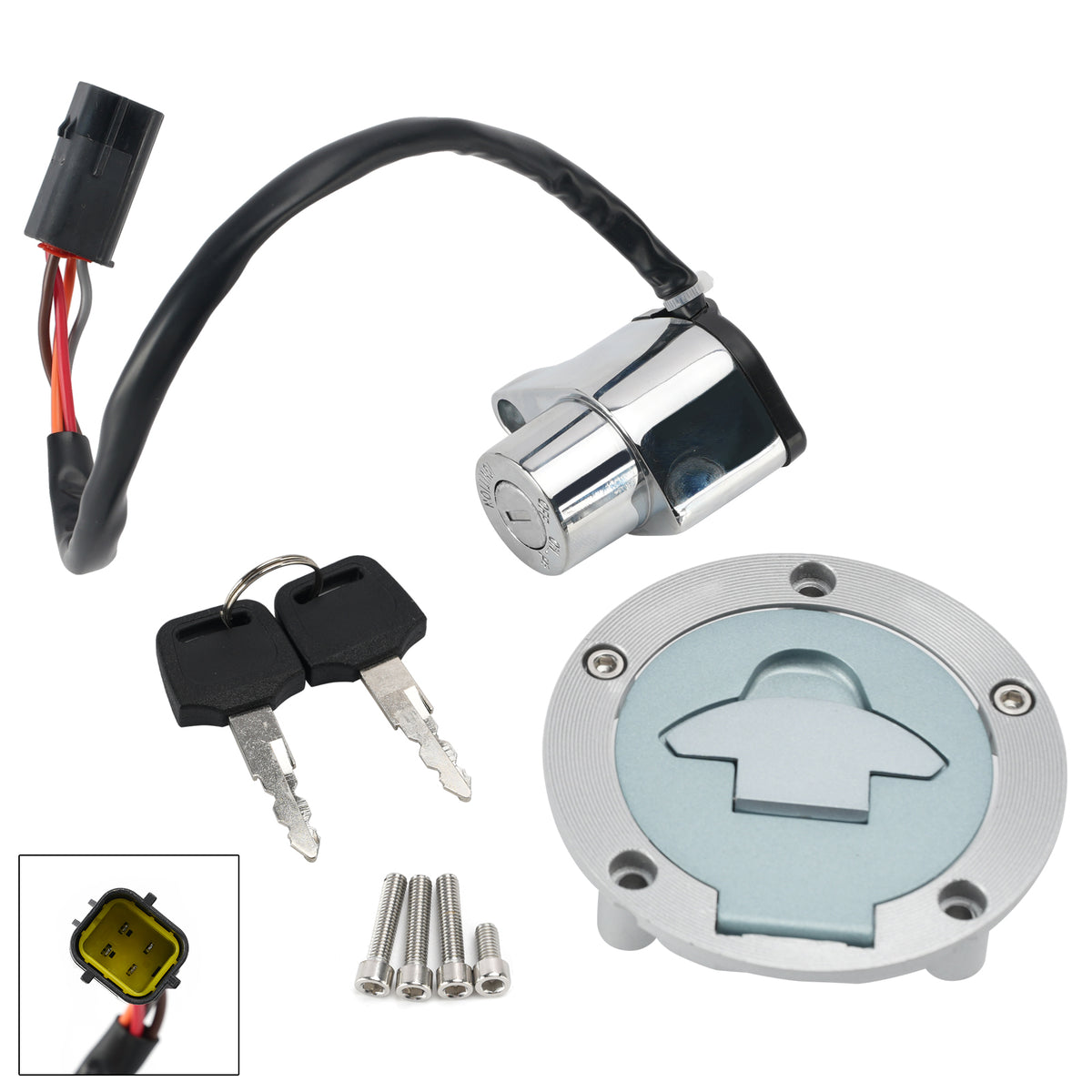 2003-2005 Victory Kingpin Hammer Vegas Ignition Switch Fuel Cap Lock Set
