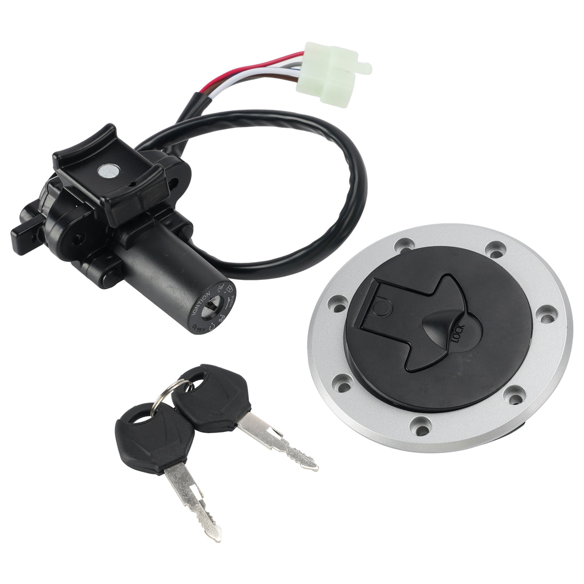 1996-2003 Kawasaki Ninja ZX7R ZX-7R 7RR Ignition Switch Fuel Cap Lock Set