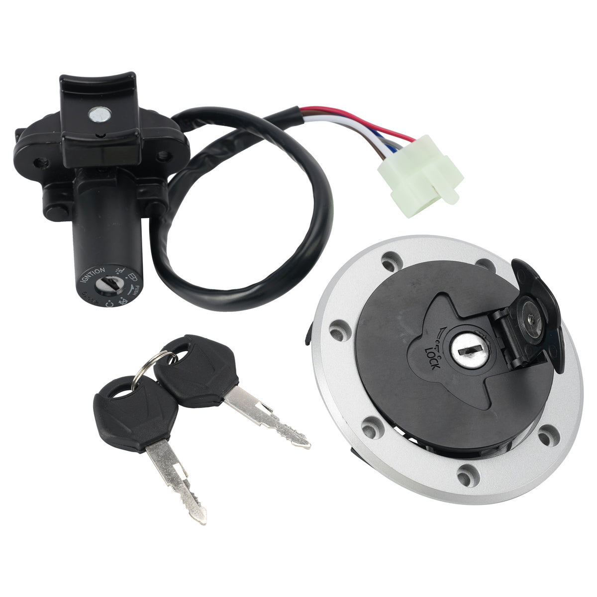 1996-2003 Kawasaki Ninja ZX7R ZX-7R 7RR Ignition Switch Fuel Cap Lock Set