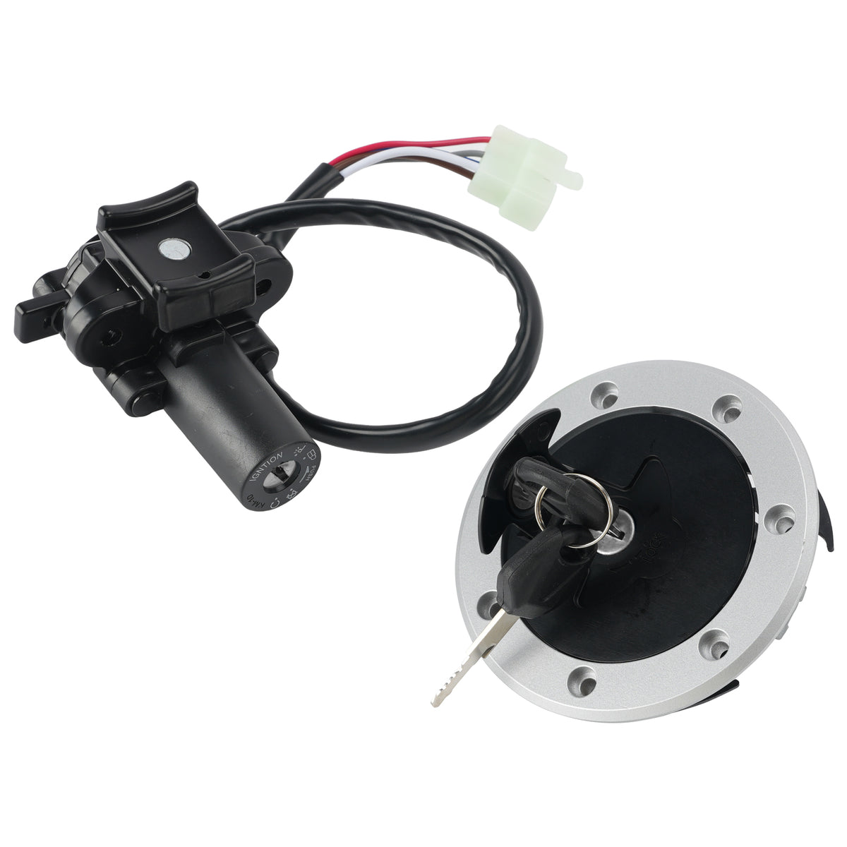 1996-2003 Kawasaki Ninja ZX7R ZX-7R 7RR Ignition Switch Fuel Cap Lock Set