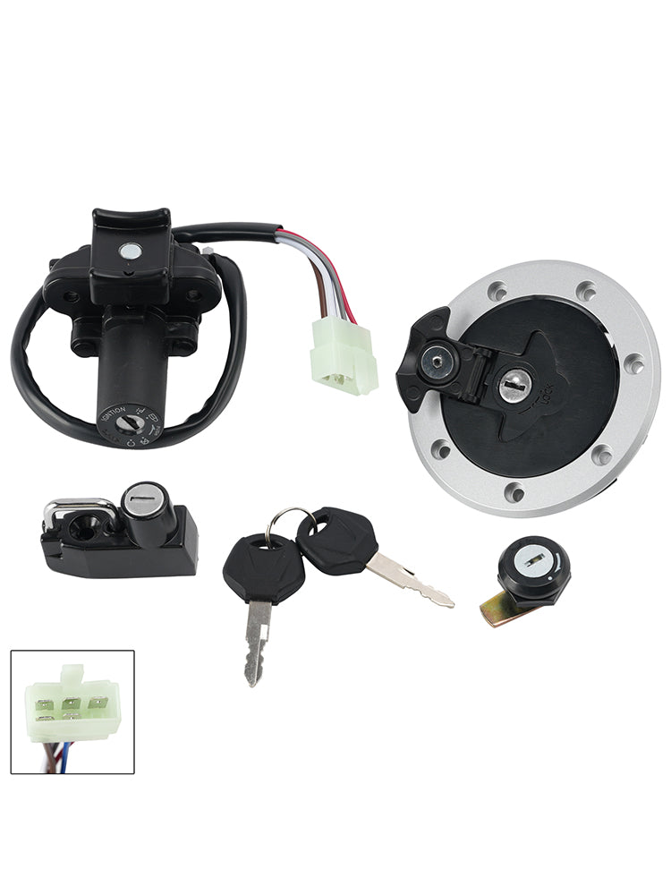 1993-2004 Kawasaki ZZR600 ZZ-R600 Ignition Switch Fuel Cap Helmet Lock Set