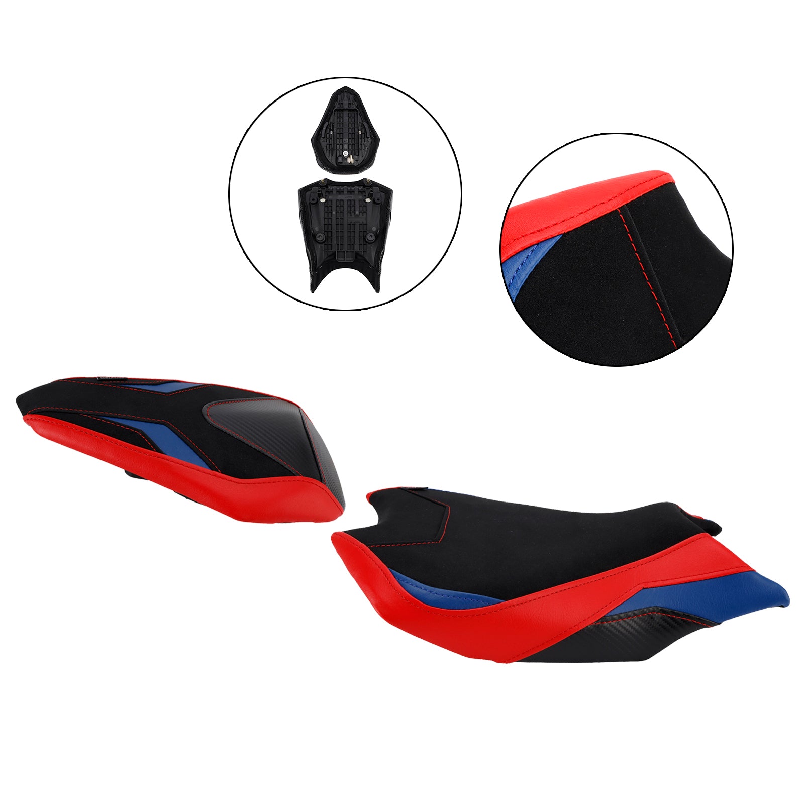2017-2024 Honda Cbr250Rr Front&Rear Raider Passenger Cushion Kit Red