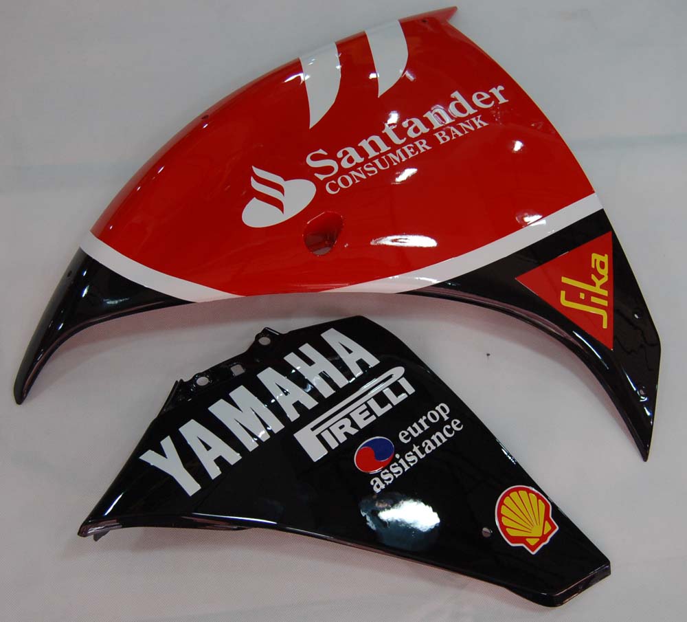 Amotopart 2009–2011 Yamaha YZF 1000 R1 rot-schwarzes Verkleidungsset